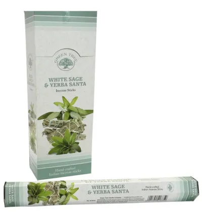 Green Tree Wierook Yerba Santa & White Sage (20 stuks)