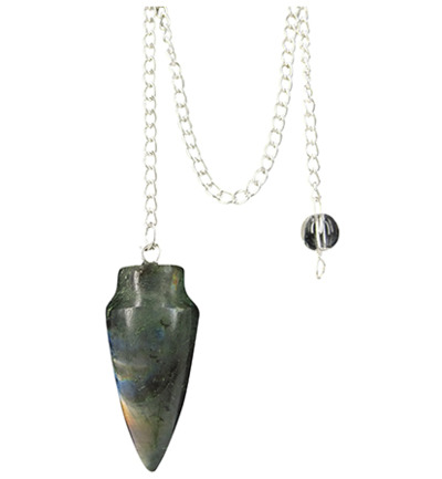 Ruben Robijn Pendel druppel labradoriet (1 stuk)