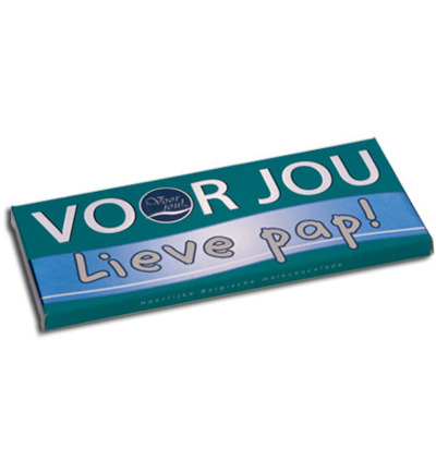 Voor Jou! Wensreep Melkchocolade Voor Jou! Lieve Pap (70 gr)