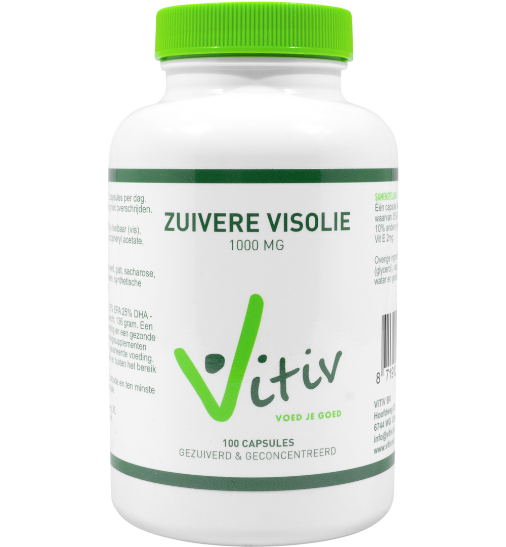 Vitiv Zuivere Visolie 1000Mg (100 capsules)