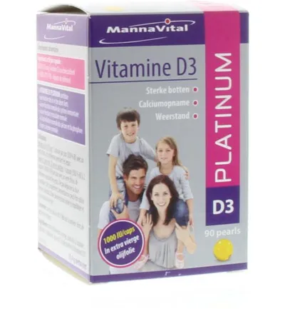 Mannavital Vitamine D3 platinum (90 capsules)