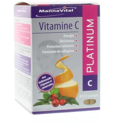 Mannavital Vitamine C platinum (60 tabletten)