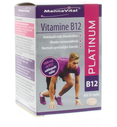 Mannavital Vitamine B12 platinum (60 tabletten)