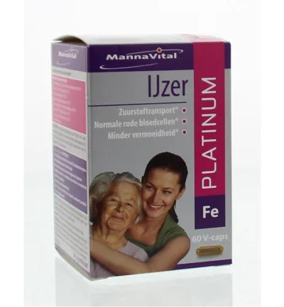 Mannavital IJzer platinum (60 capsules)