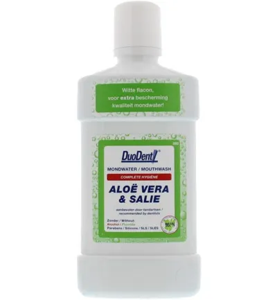 Duodent Mondwater aloe vera/salie (500 ml)