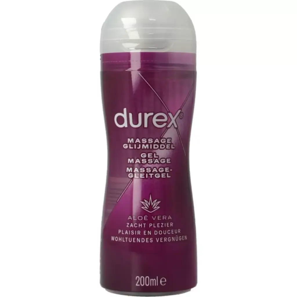 Durex Massage olie en glijmiddel 2-in-1 aloe vera (200 ml)