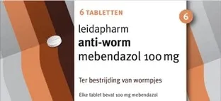 Leidapharm Mebendazol 100 mg (6 tabletten)