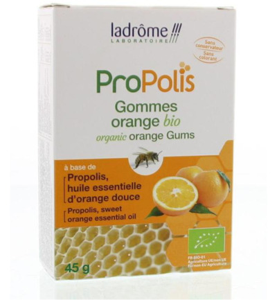 Ladrôme Propolis gommetjes sinaas bio (45 gr)