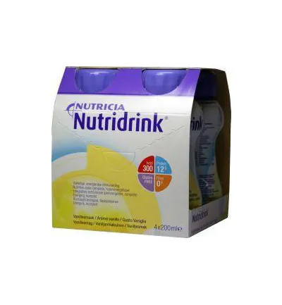 Nutridrink Vanille 200ml (4 stuks)