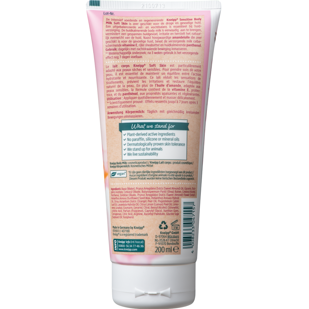 Kneipp Body lotion sensitive soft skin amandel (200 ml)