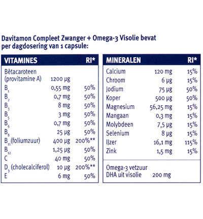 Davitamon Compleet Zwanger Plus Visolie (60 capsules) - image 5