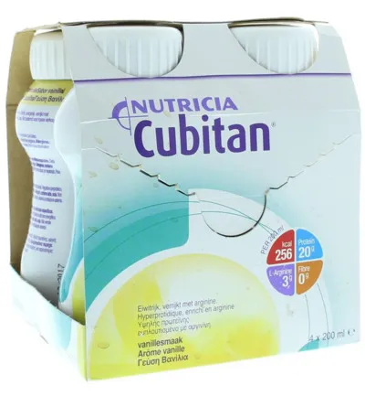 Cubitan Vanille 200ml (4 stuks)