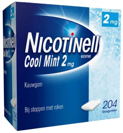 Nicotinell Kauwgom cool mint 2 mg (204 stuks)