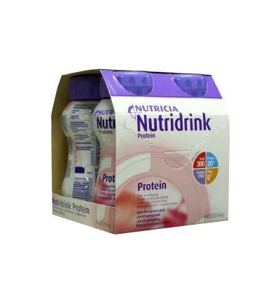 Nutridrink Protein Aardbei 200ml (4 stuks)