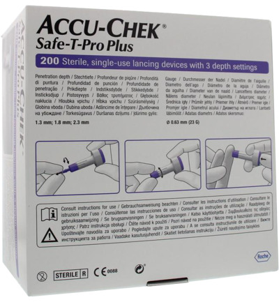 Accu-Chek Safe T-pro plus lancetten (200 stuks)