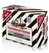 Fisherman's Friend Salmiak suikervrij 3-pack (3 x 25 gr)