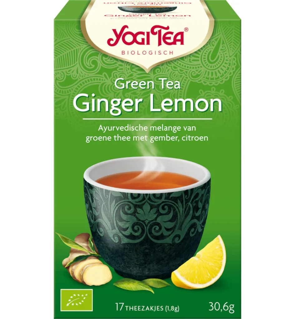 Yogi Tea green tea ginger lemon bio (17 stuks)