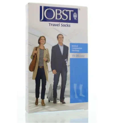 Jobst Travel Socks Zwart Maat 1 (1 paar)