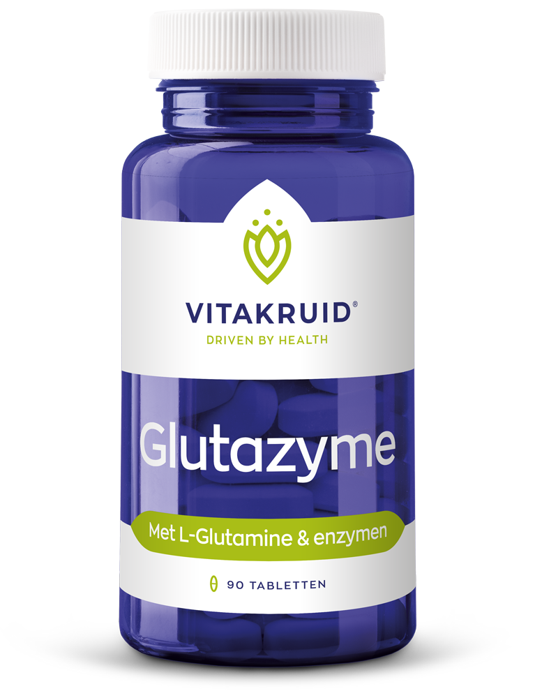 Vitakruid Glutazyme Oa Spijsverteringsenzymen En L-Glutamine (90 tabletten)