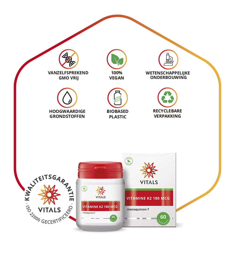 Vitals Vitamine K2 180mcg (60 capsules) - image 4