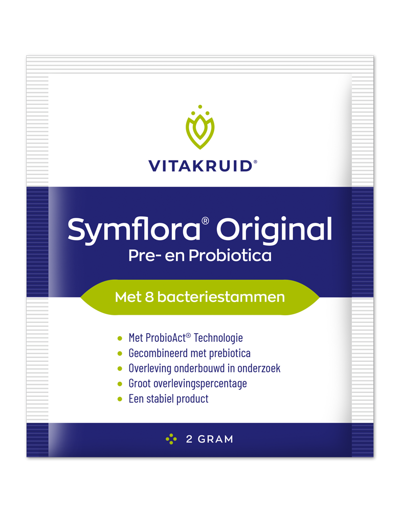 Vitakruid Symflora® Original Pre- En Probiotica 8 Stammen (30 Zakjes)