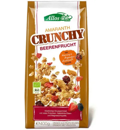 Allos Crunchy Amarant Rode Vruchten Bio (400 gr)