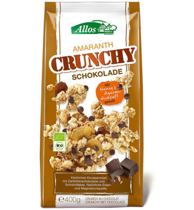 Allos Crunchy Amarant Chocolade Bio (400 gr)