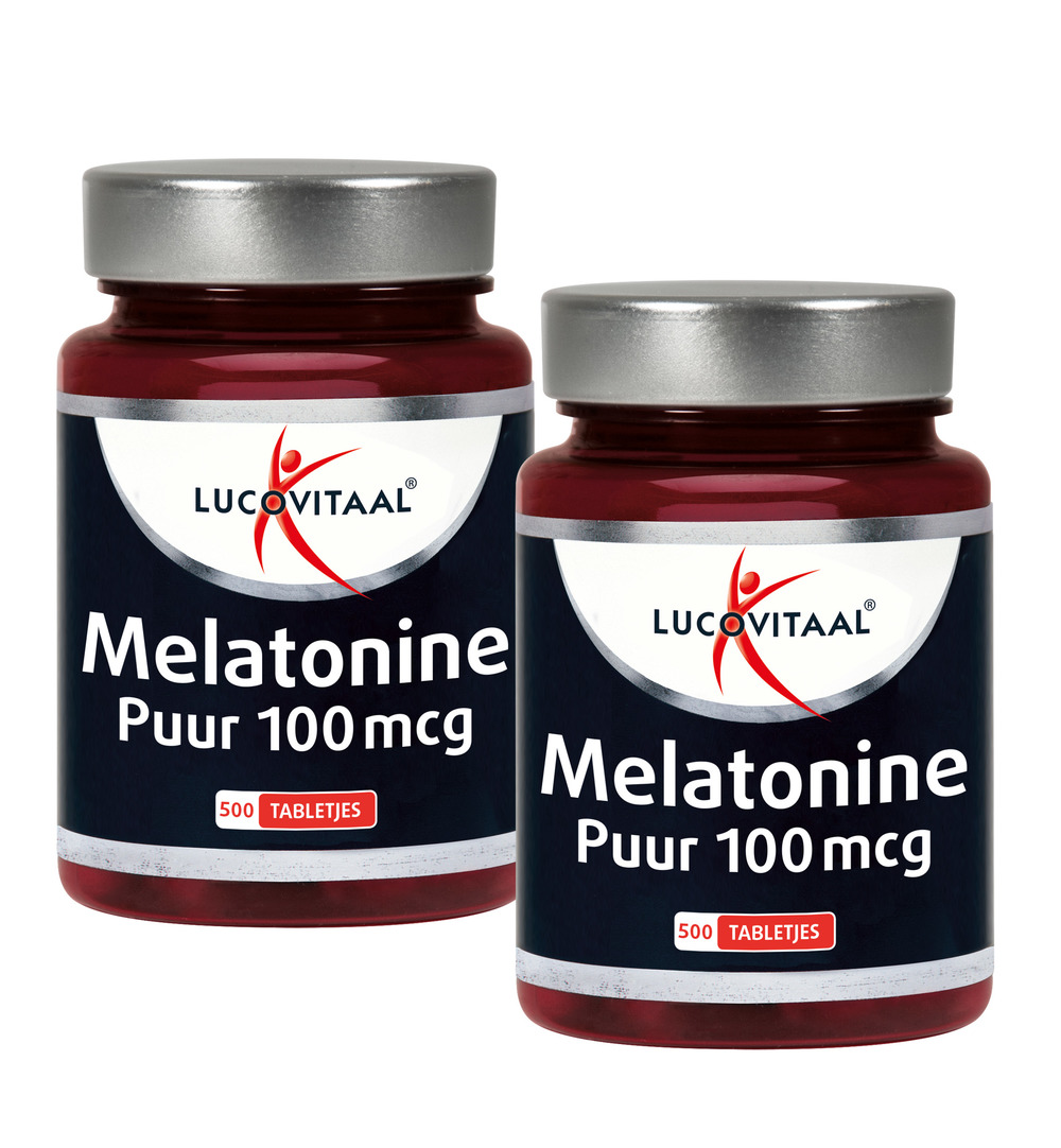 Lucovitaal Melatonine Puur 100mcg Duopack (2x500 tabletten)