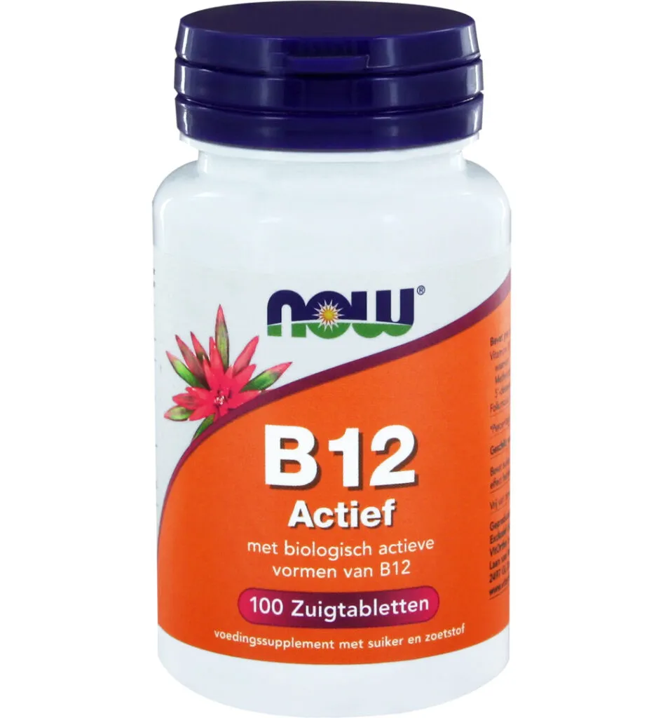 Now Vitamine B12 actief (100 zuigtabletten)