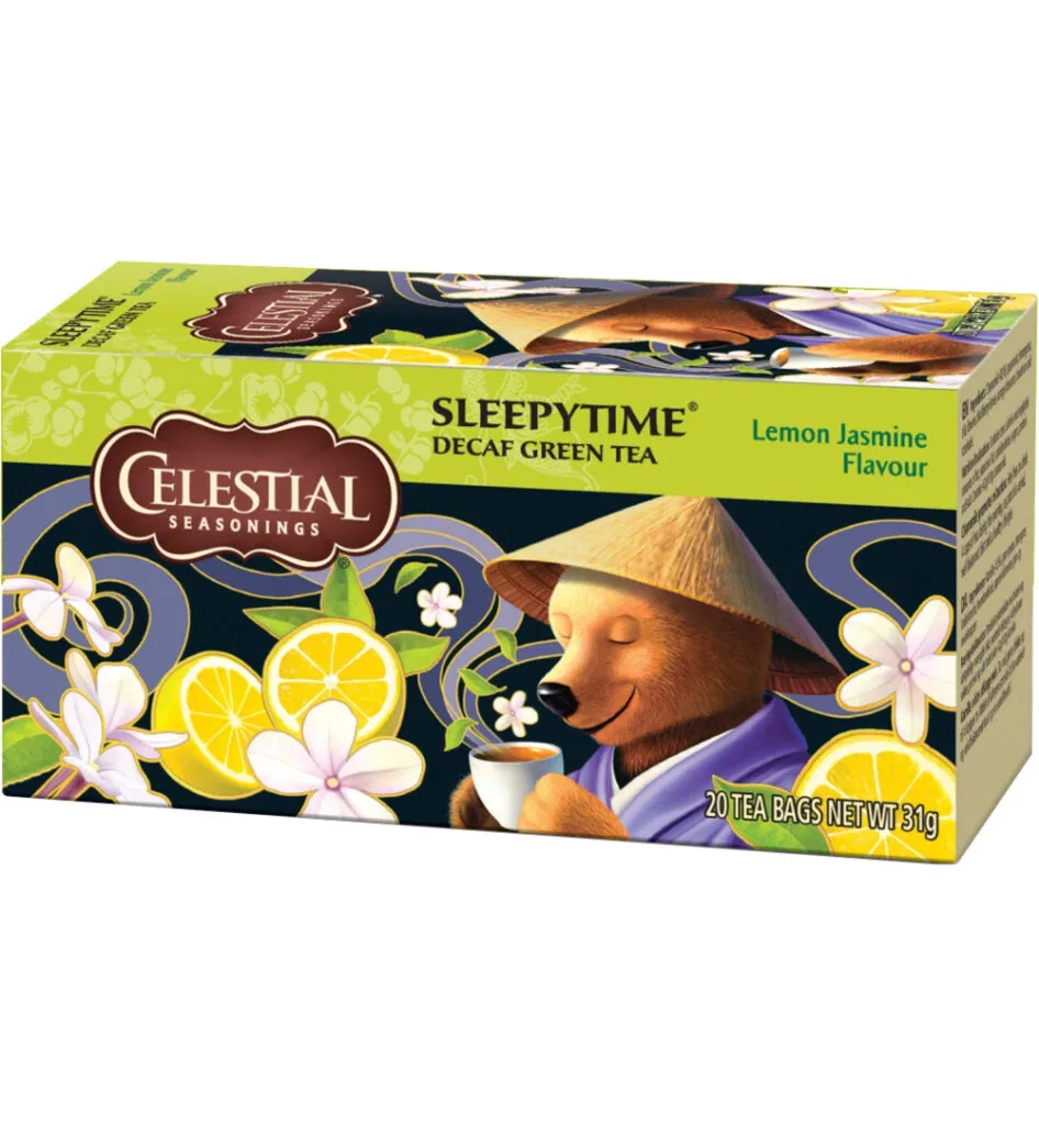Celestial Seasonings Sleepytime decafgreen tea lemon jasmine (20 stuks)
