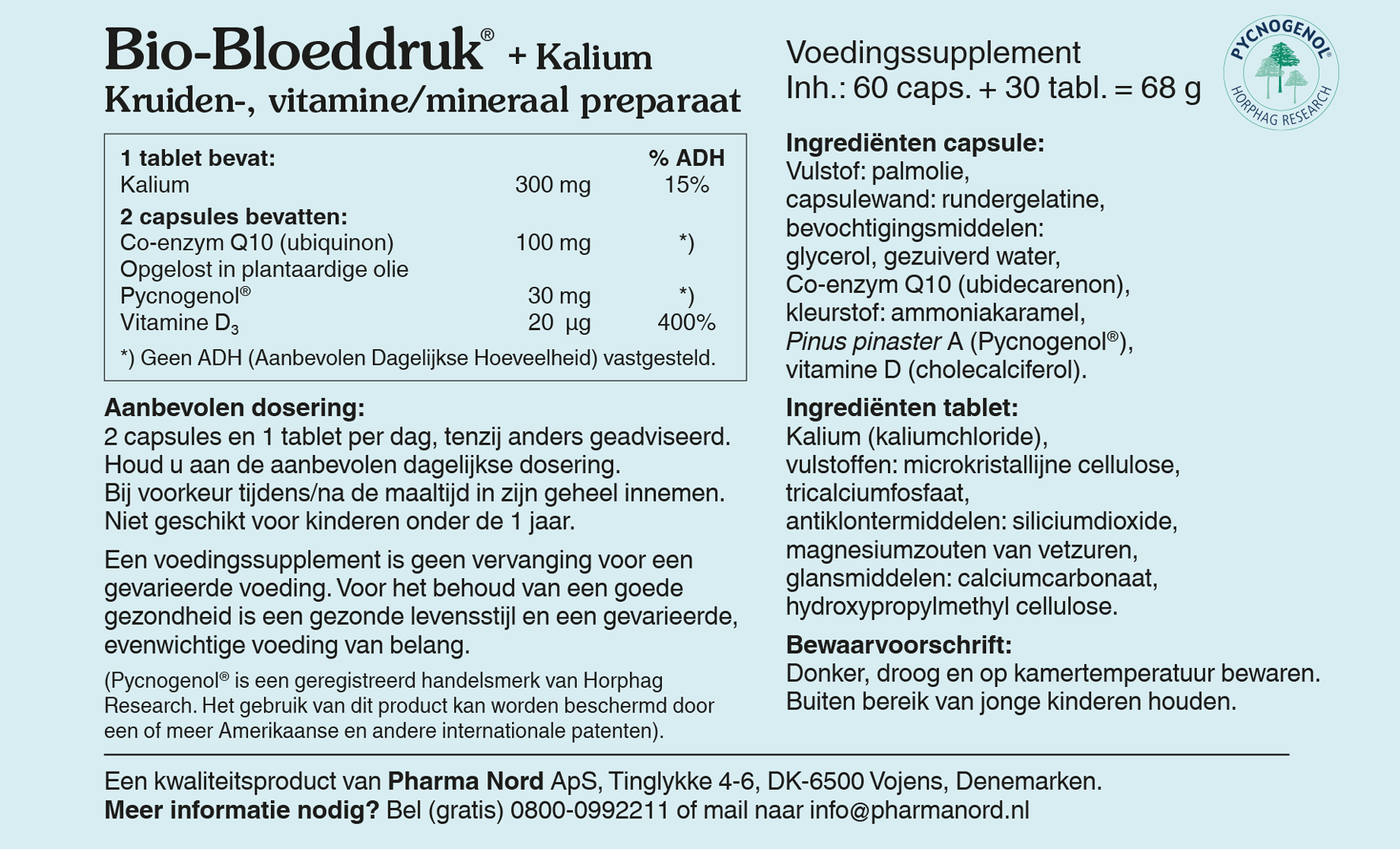 Pharma Nord Bio Bloeddruk & Kalium (Tabletten en Capsules) (90 stuks)