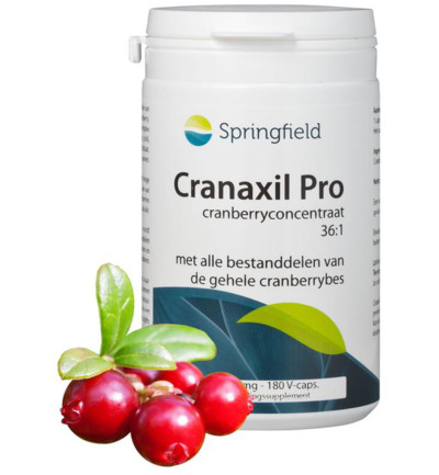 Springfield Cranaxil Pro cranberryconcentrate 500 mg (180 vega capsules)