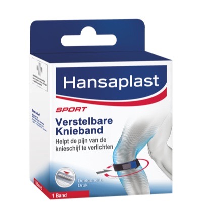 Hansaplast Sport knieband verstelbaar (1 stuk)