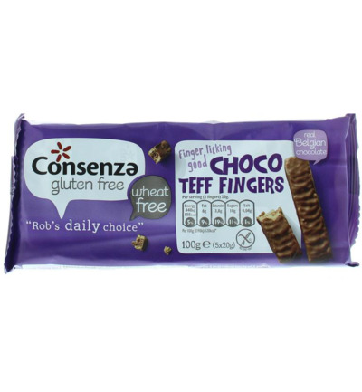 Consenza Choco Teff Fingers (100 gr)
