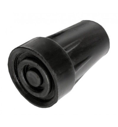 Able 2 Kruk- en stokdoppen 16mm zwart (2 stuks)