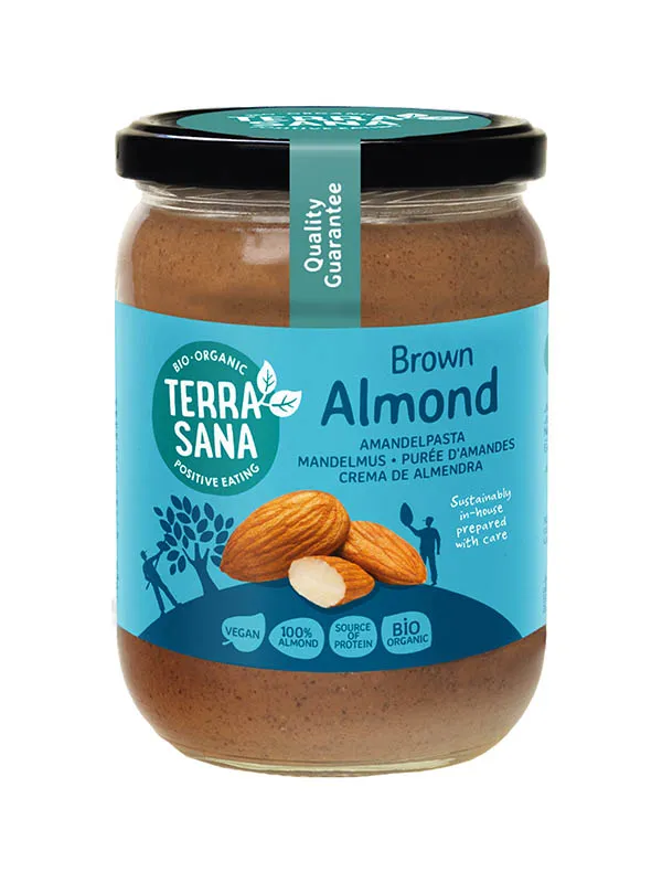 TerraSana Amandelpasta zonder zout bio (500 gr)