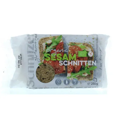 Schnitzer Sesambrood Glutenvrij Bio (250 gr)