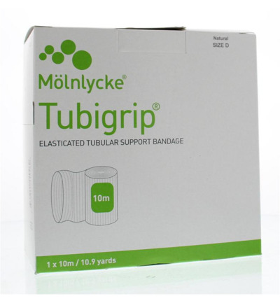 Tubigrip Maat D 10m x 7.5 cm wit 1437 (1 stuk)