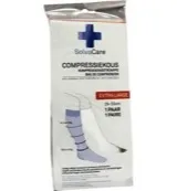 SolvaCare Compressiekous wit XL 29 - 33 cm (1 paar)