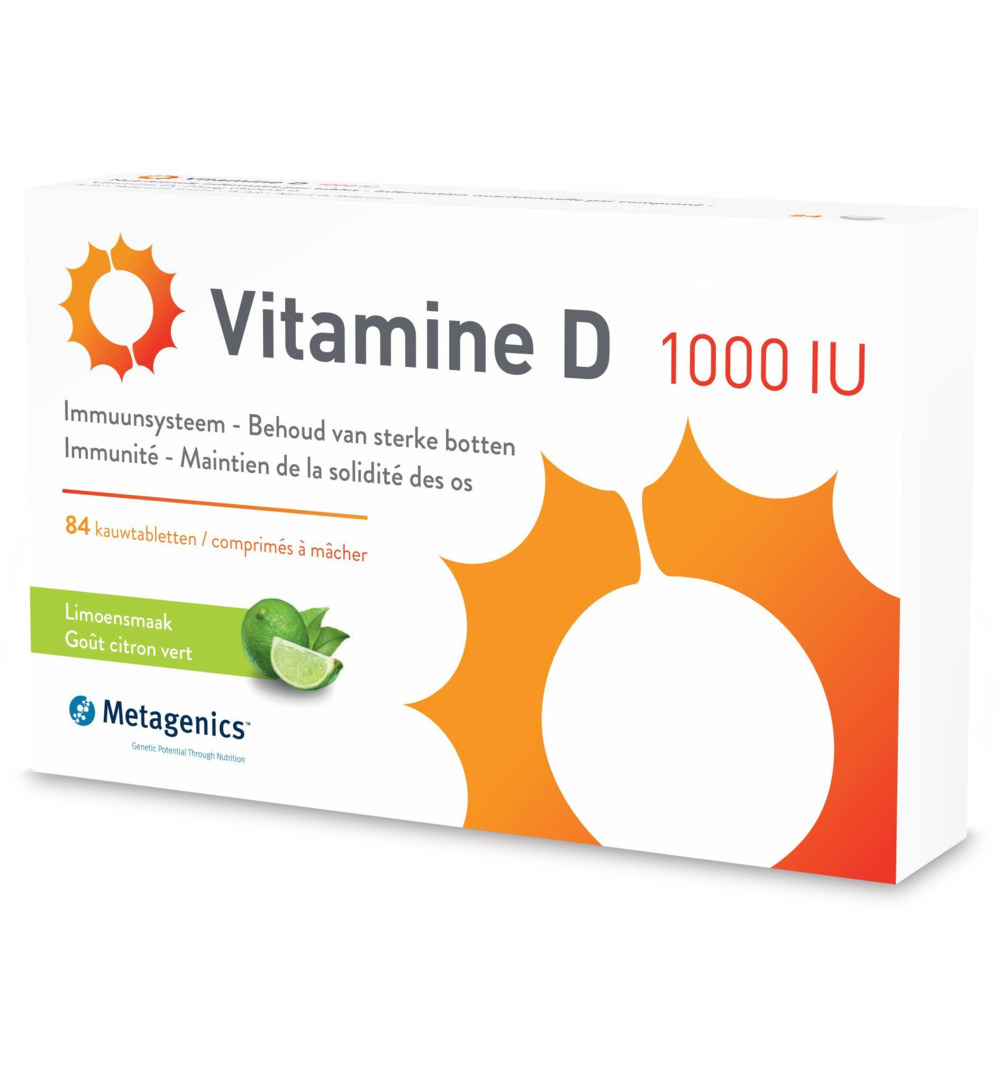 Metagenics Vitamine D 1000Iu (84 kauwtabletten)