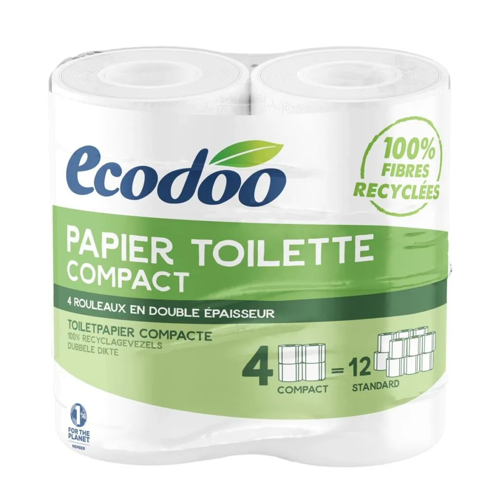 Ecodoo Toiletpapier compact ecologisch bio (4 stuks)
