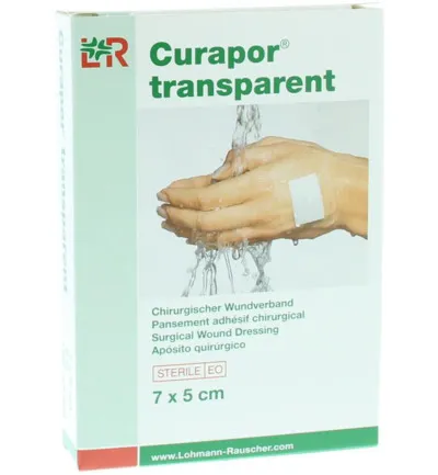 Curapor Transparant 7 x 5 cm steriel (5 stuks)