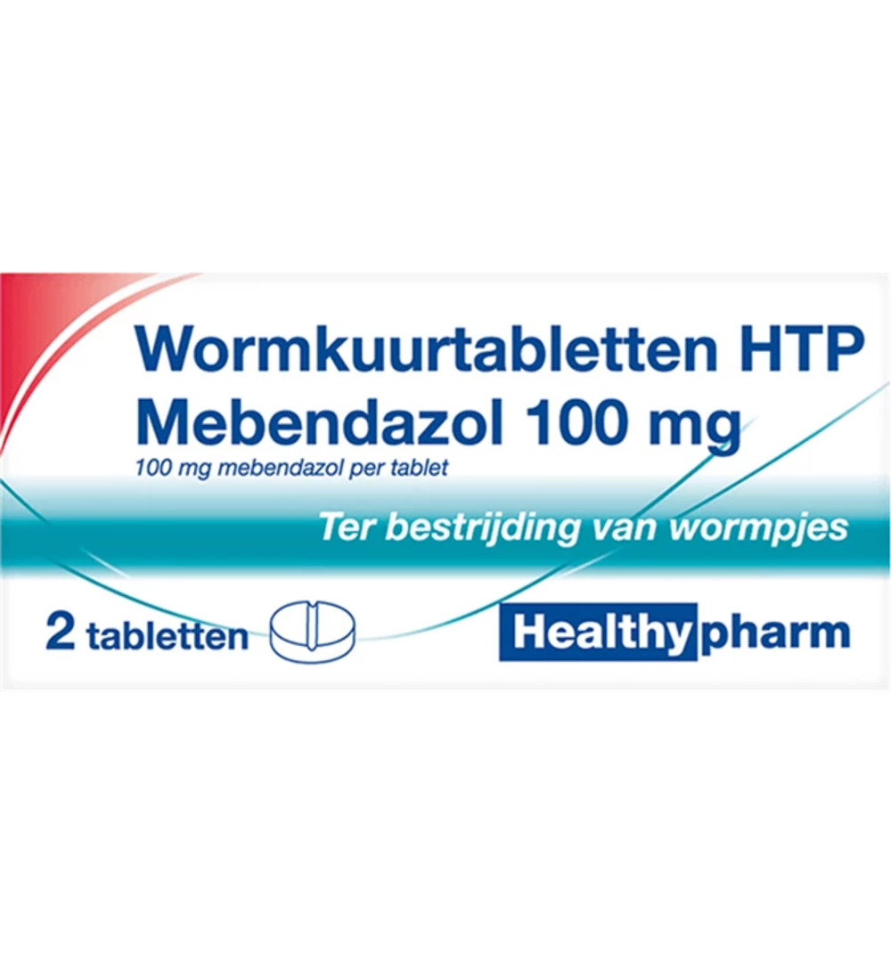 Healthypharm Mebendazol/Wormkuur (2 tabletten)