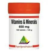 Snp Vitamins minerals complex (180 tabletten)