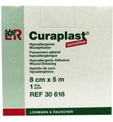 Curaplast Wondpleister sensitive 8 cm x 5m (1 rol)