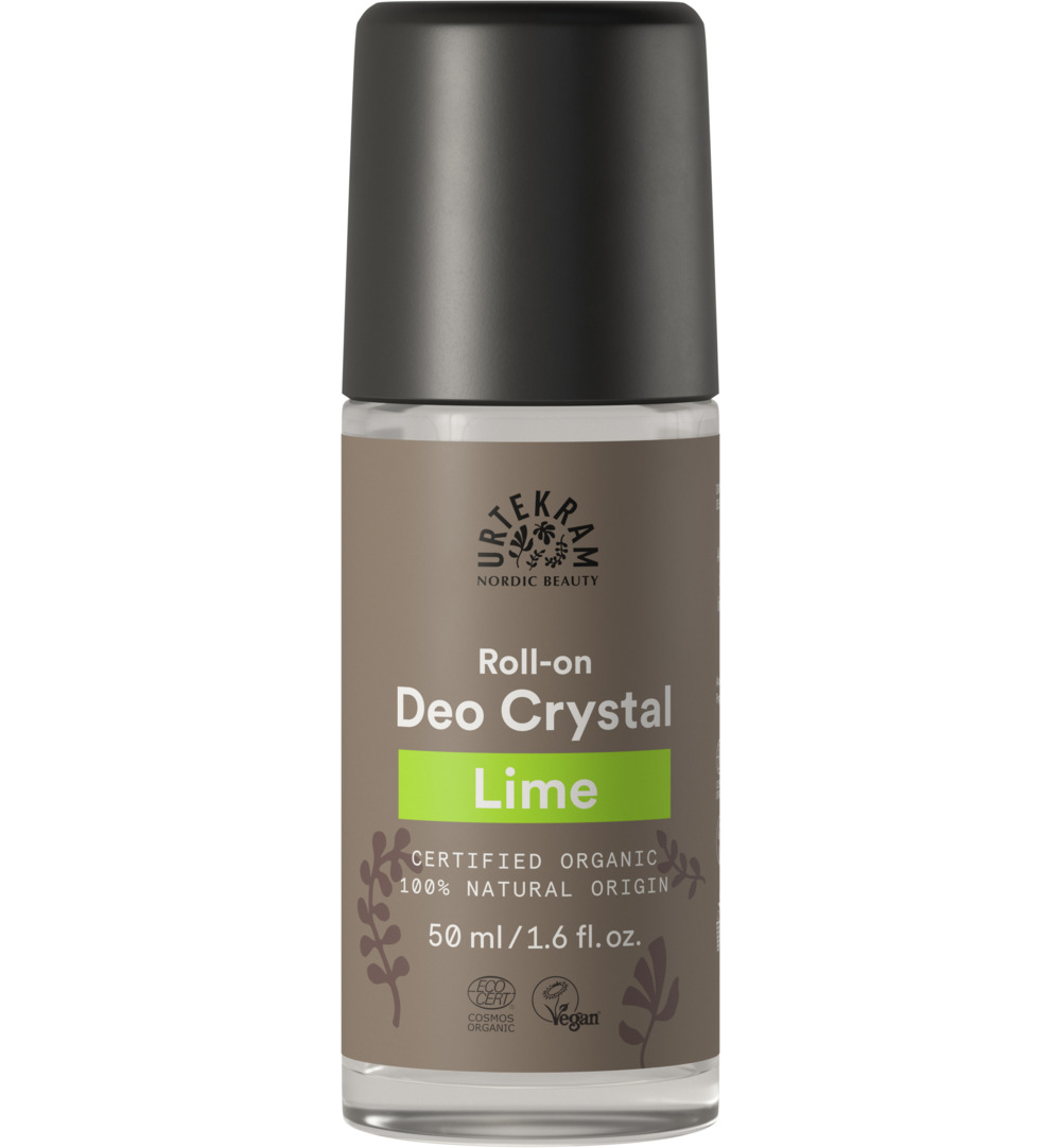 Urtekram Deodorant crystal roll on limoen (50 ml)