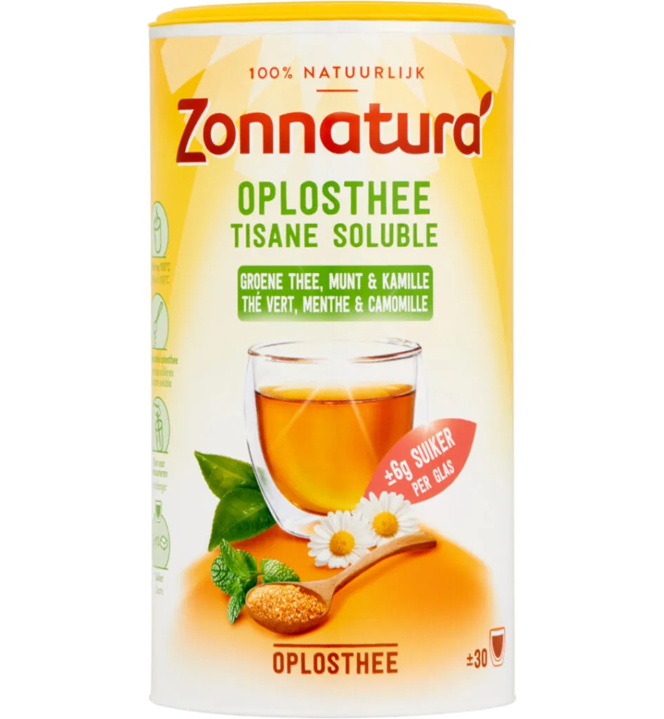 Zonnaturagroene Oplosthee Pepermunt/Kamille (200 gr)