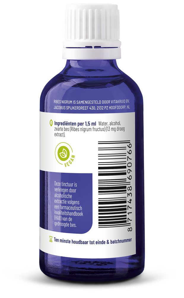 Vitakruid Ribes Nigrum Zwarte Bes Tinctuur 1:10 (50 ml)