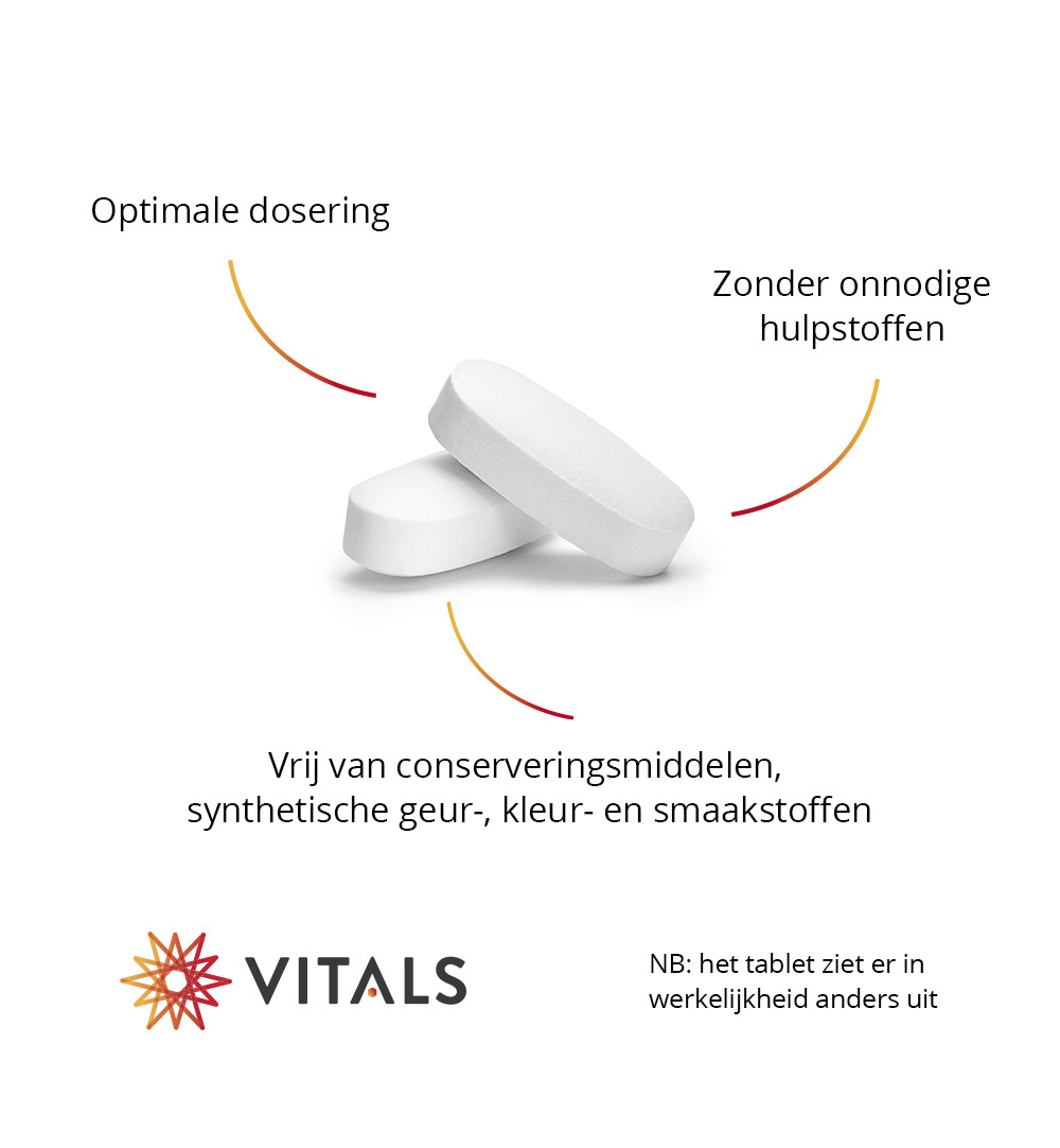 Vitals Magnesiumbisglycinaat 100 mg (60 tabletten) - image 5