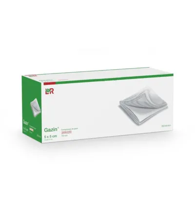 Gazin Gaaskompres 5 x 5 cm niet steriel (100 stuks)